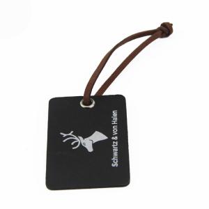 China Black Printed Custom Paper Card cardboard Garment Hang Tags With String supplier
