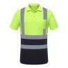 Reflective Safety Hi Vis Polo Shirt OEM breathable quick dry polyester work wear