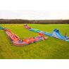 China Race Wipeout Course Inflatable Tunnel , Rental 5k Inflatable Obstacle Course wholesale