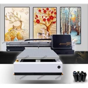 Automatic Grade Automatic Multifunction UV Printer Flatbed U1 I3200 Printhead Print Box for Stickers Inkjet Printer