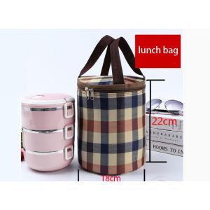 Insulated reusable custom cooler bag round thermal waterproof aluminium foil lunch bags