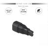 Adaptador de corriente IEC C14 a C7 para portátil, DVD, PS2