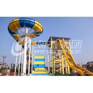 China Galvanized Carbon Steel Aqua Slides for Waterpark Project , Pool Water Slide supplier