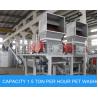 CE ISO PET Bottle Recycling Machine Crushing Cleaning And Production Line