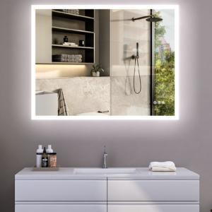 China Wall Mounted LED Bathroom Mirror Anti Fog Dimmable Adjustable Light supplier
