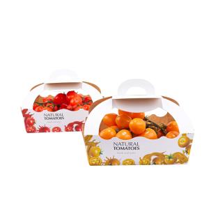 China 浮彫りになる印刷にニスをかけることを用いるCMYKの果物と野菜の包装箱 wholesale