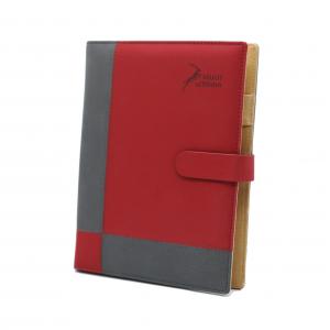 PU Leather Ring Binder Journal , Middle Size Refillable Planners Organizers