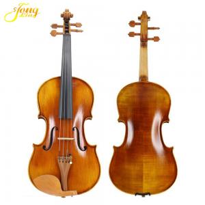 China china famous violin brand Pure handmade, hand-carved head, high-quality ebony fingerboard, full of elasticity, feel good supplier