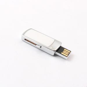 Shockproof Metal USB Flash Drive Silver And Customized Color Laser / Dome / Print Logo