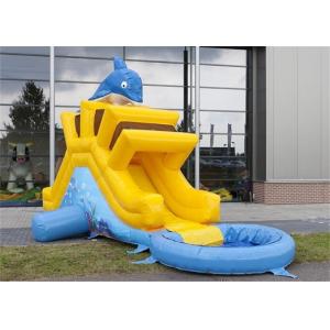 Mini Inflatable Water Slide , Inflatable Water Jumping Castles Slide For Kids
