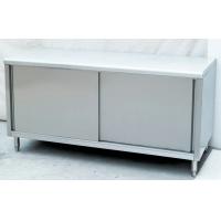 China Enclosed Restaurant Stainless Steel Work Table With Slided Door , 1600x600x800mm on sale