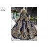China Luxury Navy Blue Tailor Made Prom Dresses Floor Length Beads Tassel Sparkly Lace wholesale