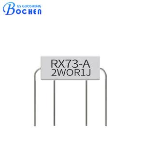 China Résistant céramique enroulé en fil 2w 0,01 Ohm à 10 Ohm RX73-A supplier