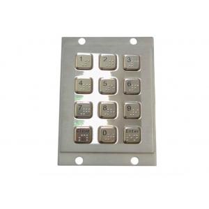 12 Braille Dots IP65 150mA Industrial Weatherproof Keypad