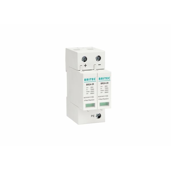 China Proteção múltipla da corrente elétrica de dispositivo de proteção do impulso da C.C. do poder TVSS SPD 24V supplier