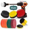 China 16PCs PP Electric Drill Brush Set For Car Wash Household Cleaning wholesale