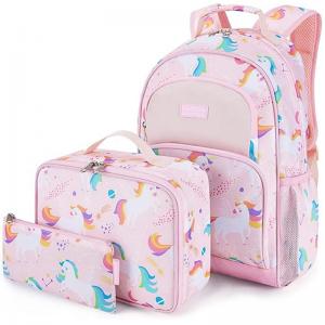 China 3 In 1 Lightweight Kids School Backpack Unicon Cartoon Sublimation Primary Book Bags supplier
