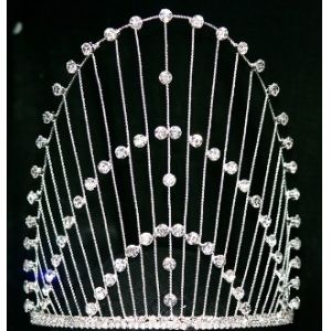 China 販売のための射撃のページェントの王冠そしてティアラはページェントの王冠を陶磁器の王冠の製造者のpaiの王冠の注文のページェントの王冠と買います supplier