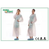 China Waterproof Transparent Disposable Exam Gowns Outdoor For Adult , 0.017mm Thickness on sale