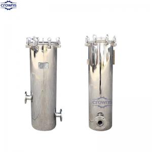 China Stainless Steel Multi Cartridge Filter Housing For Water Treatment Unit 10 20 30 40 Inch supplier