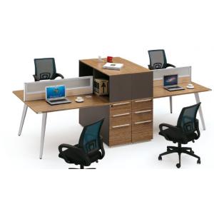 China modern 4 seats office table workstation furniture supplier