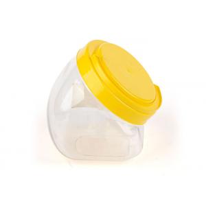 Round Clear Pet Jars Food Grade Container with Handling Cap
