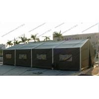 China 6x12M Green Military High Peak Tent For Outdoor Army Use , Pvc Canvas Tent on sale