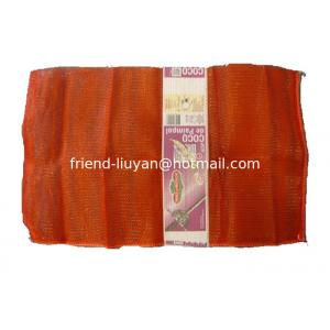 Printed Leno Woven Mesh Bags Knitted Net Bags For Onion Packing