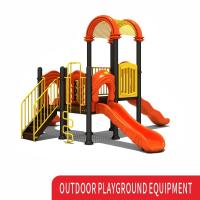 China Amusement Equipment Plastic Slide Outdoor Playground Custom Swing Set Kids on sale