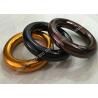 China 12mm x 45mm Safety Belt Accessories Aluminium Alloy Round Ring For Climbing wholesale