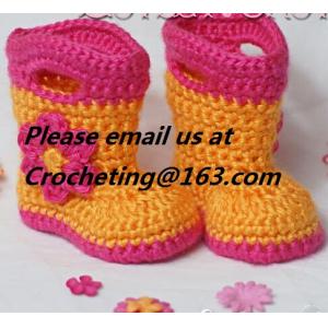 China New shoes for baby girl 12 colors knitted booties Newborn crochet booties baby moccasins first walker shoes wholesale