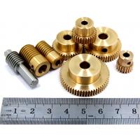 China Module 0.5 Worm And Worm Wheel Gear C45 Steel Stainless Steel Brass Material For Guitar on sale