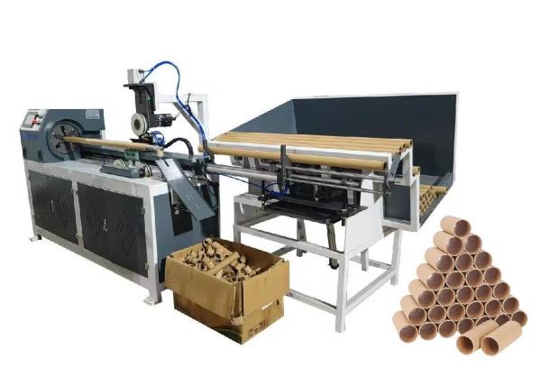 PLC Touch Screen Paper Pipe Core Cutting Machine with Auto Loading