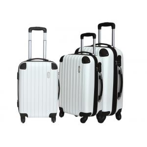 One Zipper Framed Trolley Bags Set Of 3 Piece With Silver Iron Trolley