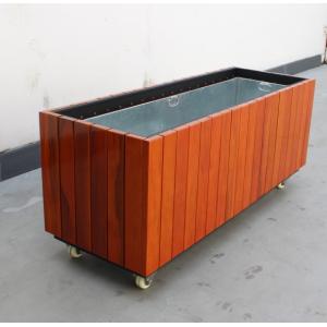 China Decorative Rectangle Planter Box , Outdoor Flower Planter 800×500×500mm Size supplier