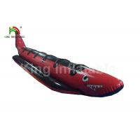 China Red Shark Inflatable Fly Fishing Boats , Airtight System 6 Man PVC Blow Up Raft on sale