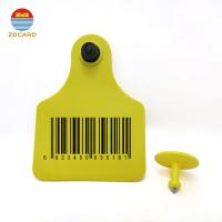 China 960MHz Alien Higgs 3 RFID Cow Ear Tags Laser Printing Serial Number on sale