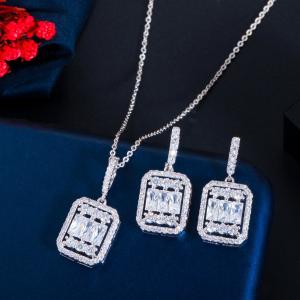 Wedding Bridal Jewelry Sets For Women Rhinestone Crystal Jewelry Set Bracelet Earrings Female Set Jewelry Accessories