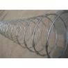 Hot-dipped Galvanized Concertina Razor Barbed Wire With 2 . 5 mm Core Wire