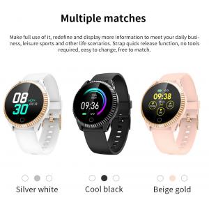 Blood Pressure Monitoring Sport Wristband 180mah Led Smartwatch
