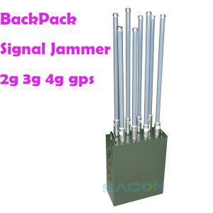 China 8 Antennas 100m 120w Mobile Phone Signal Jammer China Backpack Jammer Factory supplier