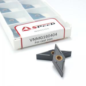 Speed VNMG160404 Wear Resistant Tungsten Carbide Turning Insert For Cast Iron Machining