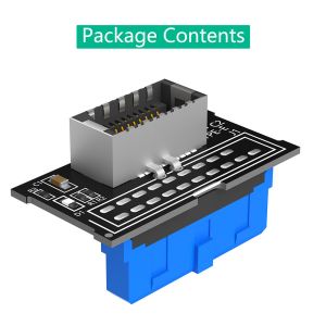 China 19pin 10mm Type E Adapter Male Extension USB 3.0 Front Panel Header Adapter wholesale