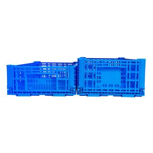 China Collapsible Storage Bin Containe，52 Liter Transferheavy Duty Plastic Storage Box,Blue Milk Crates Heavy Duty Transit Storage Of Various Items wholesale