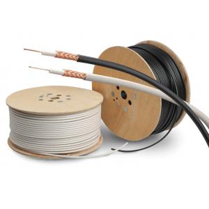 China PVC Sheath Copper Coaxial Cable RG59/U Type Cctv Coaxial Cable PE Dielectric supplier