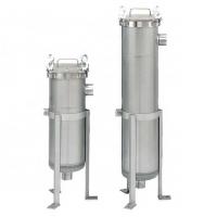 China Stainless Steel Bag Filter Housing For Precise Solid Liquid Separation Of Herbal Juice on sale