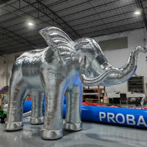 Custom Stage Event Silver Gold Inflatable Elephant Giant Elephant Inflatable Animal For Decoration
