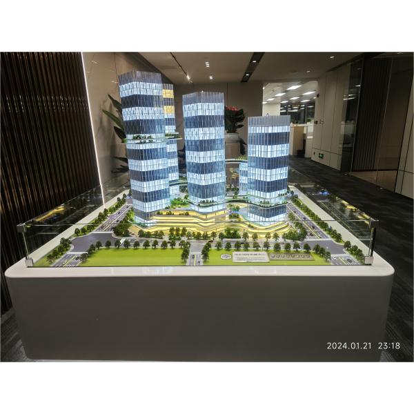 Multi Tower Business Architectural Scale Model Urban Development 1:150 Scale Model