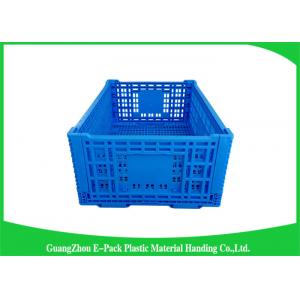 China Large Folding Plastic Crates / Collapsible Plastic Storage Bins supplier