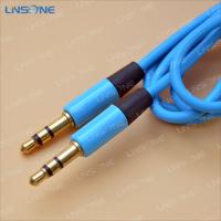 Gold plated Blue color 3ft 3.5mm XLR cable